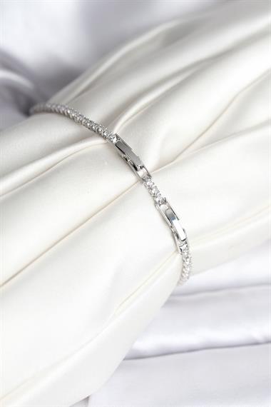 Kutup Yıldızı Model Zirkon Taşlı Gümüş Renk Su Yolu Kadın Bileklik