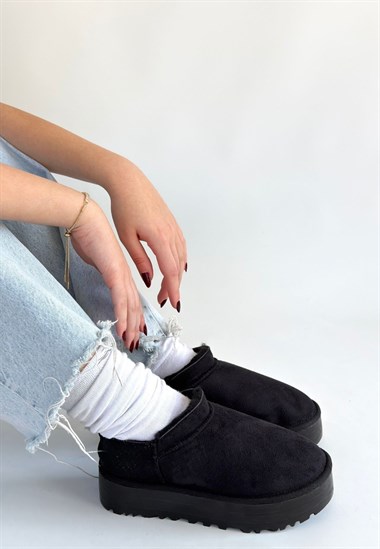 Mitay Süet Bot -Siyah