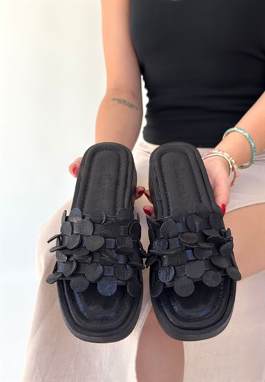 Norx Cilt Terlik -Siyah