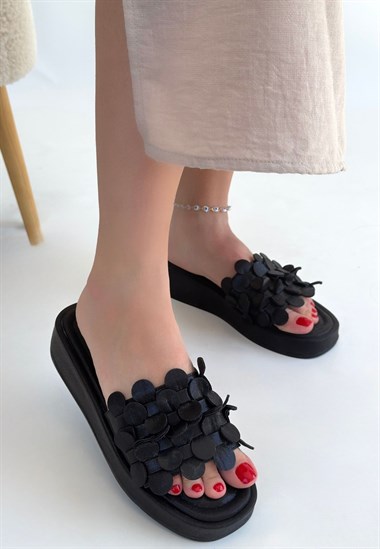 Norx Cilt Terlik -Siyah