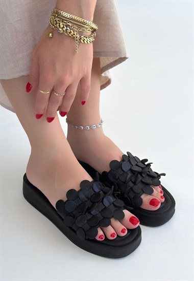 Norx Cilt Terlik -Siyah