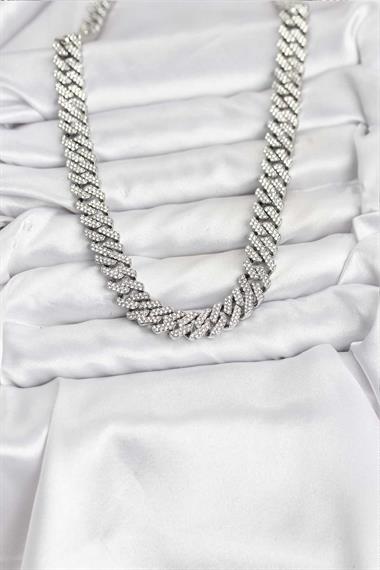 Pirinç Cuba Chain Gurmet Model Kolye