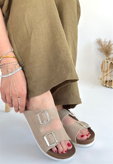 Rıno Nubuk Terlik -Ten