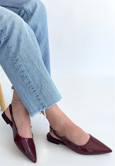Ummar Rugan Babet Ayakkabı -Bordo