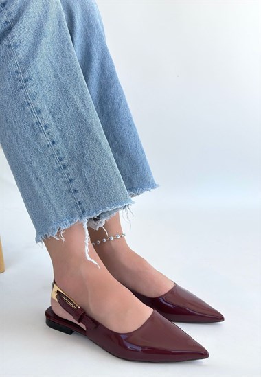 Ummar Rugan Babet Ayakkabı -Bordo