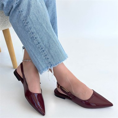 Ummar Rugan Babet Ayakkabı -Bordo