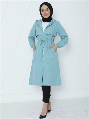 طبقة مزدوجة مقنعين الرأس - النعناع