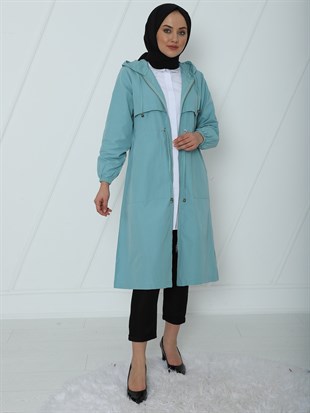 طبقة مزدوجة مقنعين الرأس - النعناع