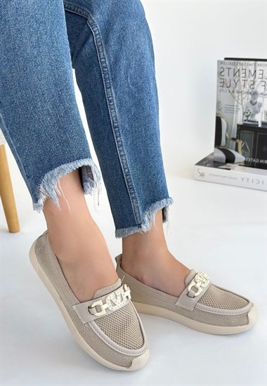 Wata Triko Babet Ayakkabı -Bej