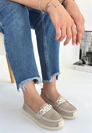 Wata Triko Babet Ayakkabı -Bej