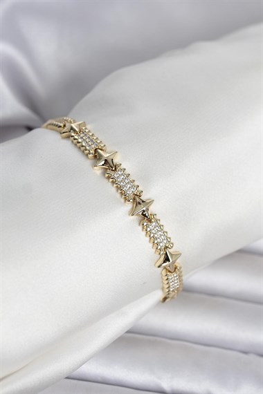 Xuping Kutup Yıldızlı Gold Renk Kadın Bileklik