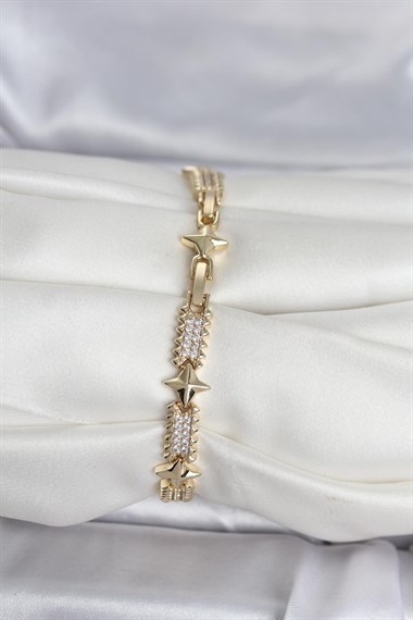 Xuping Kutup Yıldızlı Gold Renk Kadın Bileklik