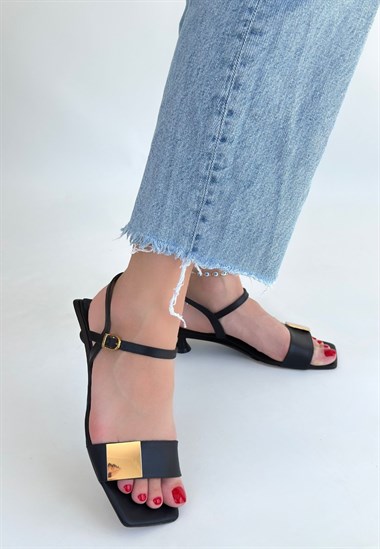 Zıan Topuklu Ayakkabı -Siyah