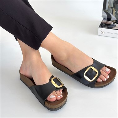 Zooy Cilt Terlik -Siyah