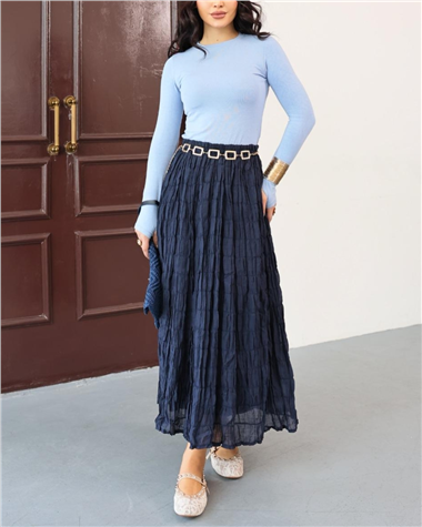 Astarlı Gipeli Modal Etek -Laci