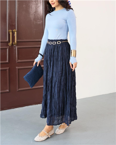 Astarlı Gipeli Modal Etek -Laci