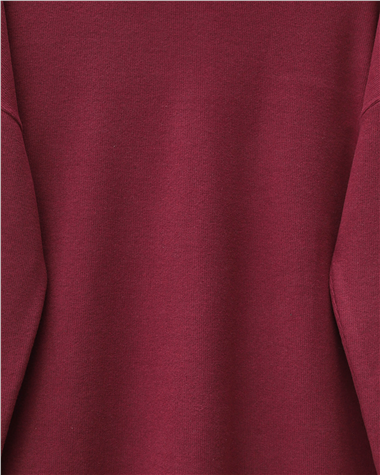 Balıkçı Yaka Yırtmaçlı Kaşkorse Tunik -Bordo