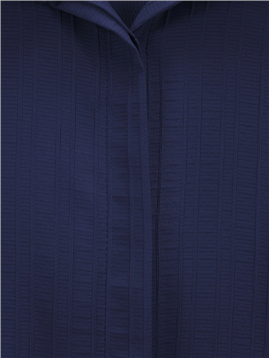 Belden Bağlamalı Fitlli Krinkıl Gömlek   -Laci