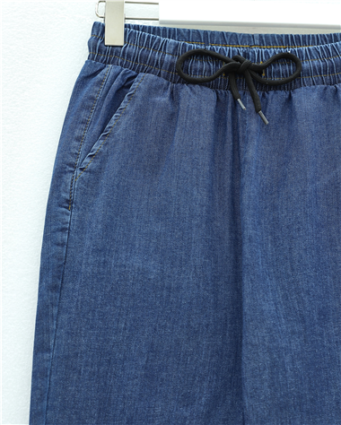 Beli Bağcıklı Cepli İspanyol Paça Kot Pantolon -Laci