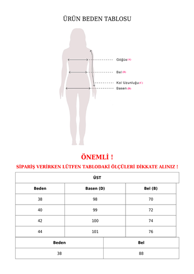 Beli Lastikli İnce Biyeli Kaşe Etek -Füme