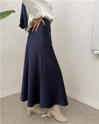 Beli Lastikli Saten Etek -Laci