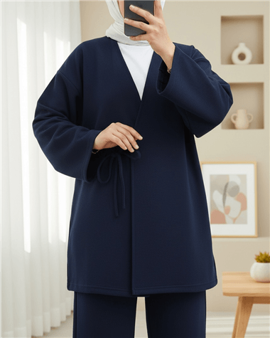 Çapraz Bağlamalı Selanik Kimono Takım  -Laci