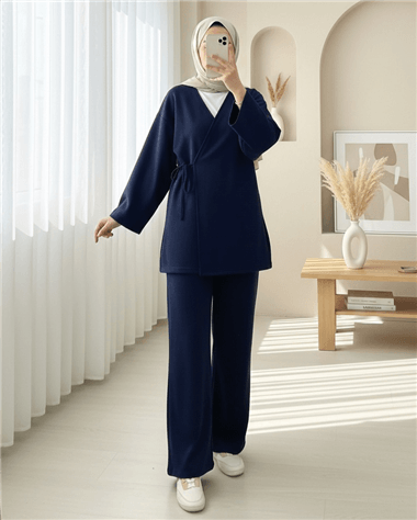 Çapraz Bağlamalı Selanik Kimono Takım  -Laci