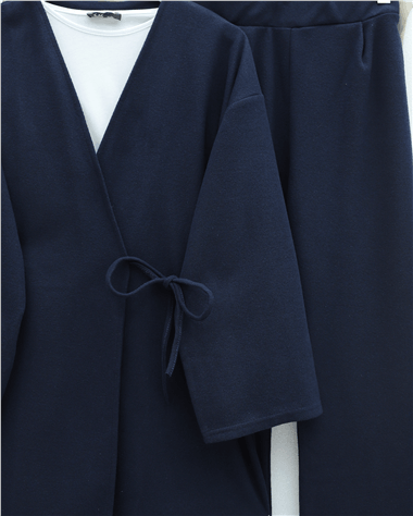 Çapraz Bağlamalı Selanik Kimono Takım  -Laci