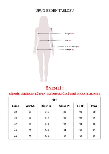 Desenli Etek Beli Lastikli Yelek Etek Kot Takım  -Buz Mavi