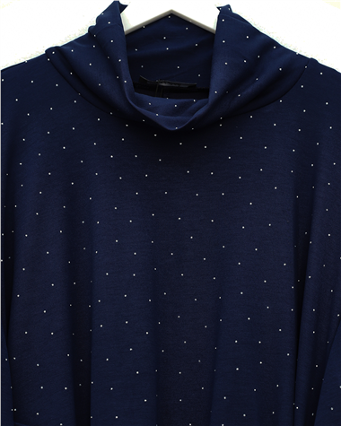 Eteği Lastikli Beli Bağcıklı Yarım Boğazlı Oysho Sweat -Laci