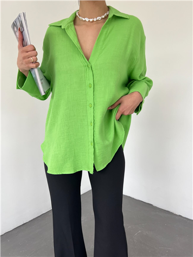قميص فكير طويل الظهر -A.Green