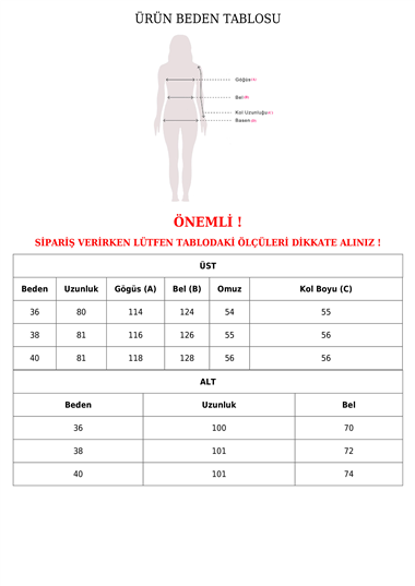 Fitilli Gömlekli Takım -Siyah