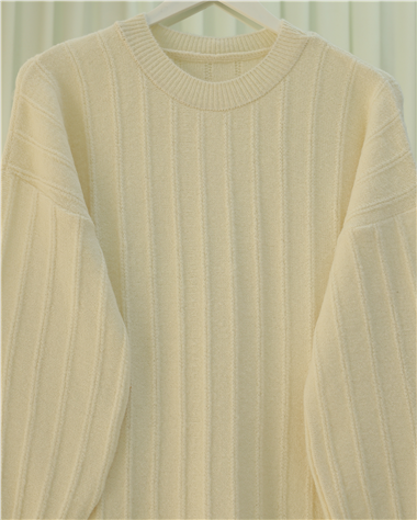 Fitilli Yırtmaçlı Yumoş Triko Tunik -Krem