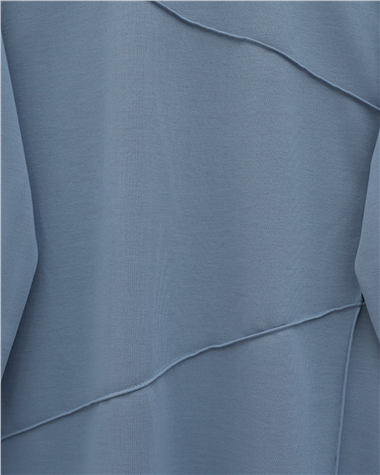 İki İp Çimalı Pantolonlu Penye Takım -Bebe Mavi