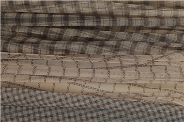 Kare Desen Beli Lastikli Astarlı Tül Etek -Vizon