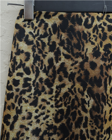 Leopar Desen Kloş Etek -Leopar