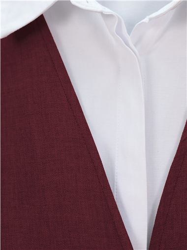 Önden Bağlamalı Pantolonlu Kimono Takım   -Bordo