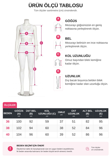 Önü Bağlamalı Etek Ceket İkili Takım -Laci