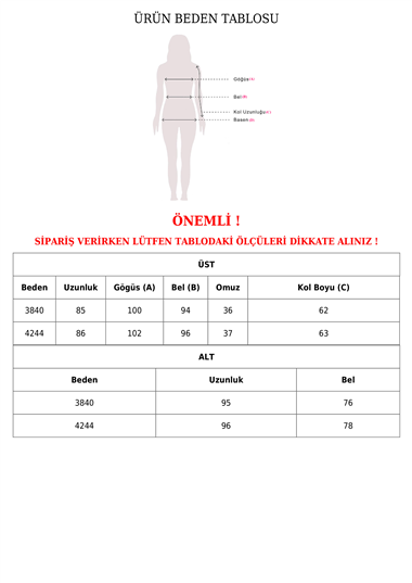 Önü Fırfırlı Kemerli Parçalı Kumaş Ayrobin Takım -Bej