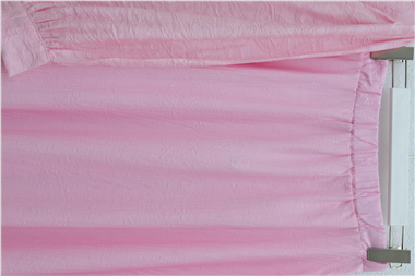 Taşlı Düğmeli Beli Bağlamalı Etekli Jakar Takım  -Pembe