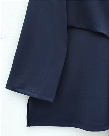 Tokalı Çapraz Bağlamalı Yırtmaçlı Pantolonlu İkili Scuba Takım -Laci