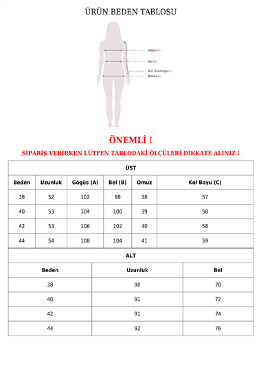 Top Düğme Etnik Desen Etekli Krep Takım -Haki
