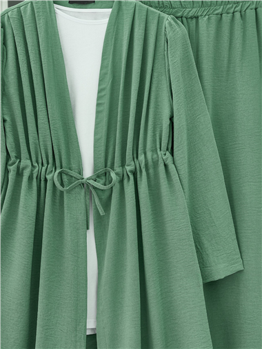 Tünel Bağcıklı Ayrobin Kimono Takım -Çağla Y.