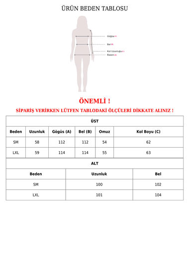 Üç İplik Şardonlu Etekli Takım -Ekru