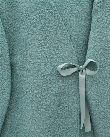 Yandan Bağlamalı Buklet Kimono   -Mint