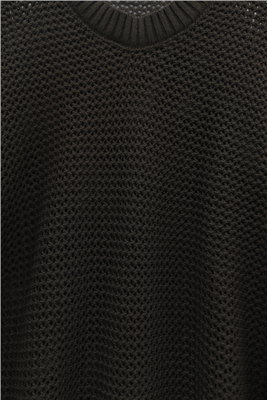 Yarasa Kol Ajurlu Triko Kazak -K. Kahve