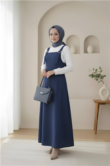 Yarım Fermuarlı Gabardin Jile  -Laci