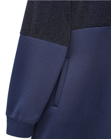 Yarım Fermuarlı Sim Detaylı Kapşonlu Üç İplik Takım  -Laci