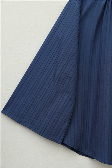 Yuvarlak Yaka Düğmeli İspanyol Kol Siena Tunik -Laci