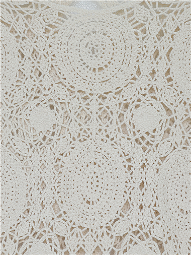 Yuvarlak Yaka İspanyol Kol Triko Bluz -Krem